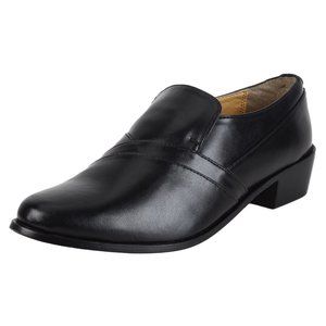 LIBERTYZENO Men's Black Slip-On's Shoes